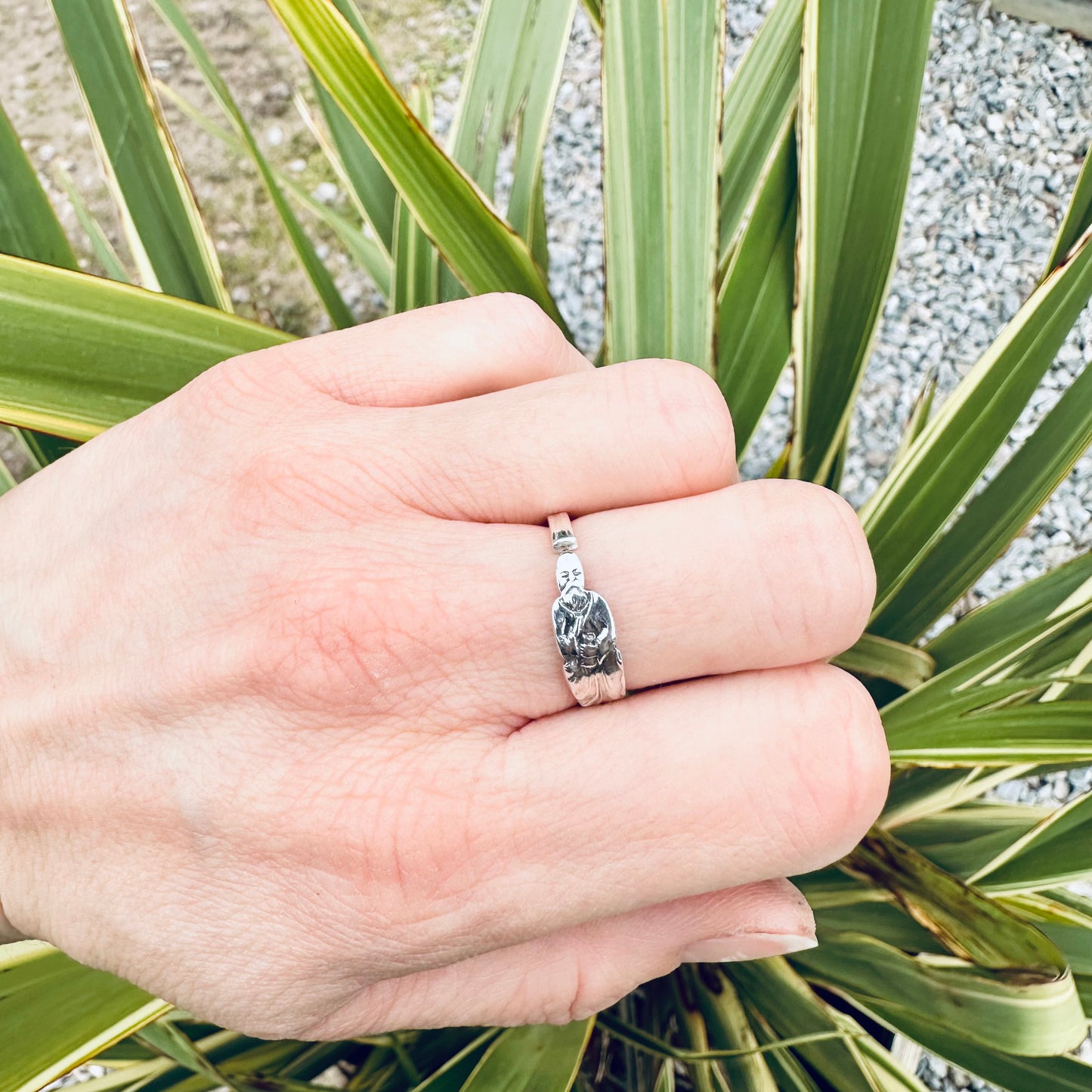 Rare Limited Edition Sterling Silver Apostle Spoon Ring - 2024 Sheffield Hallmarks - UK Size O