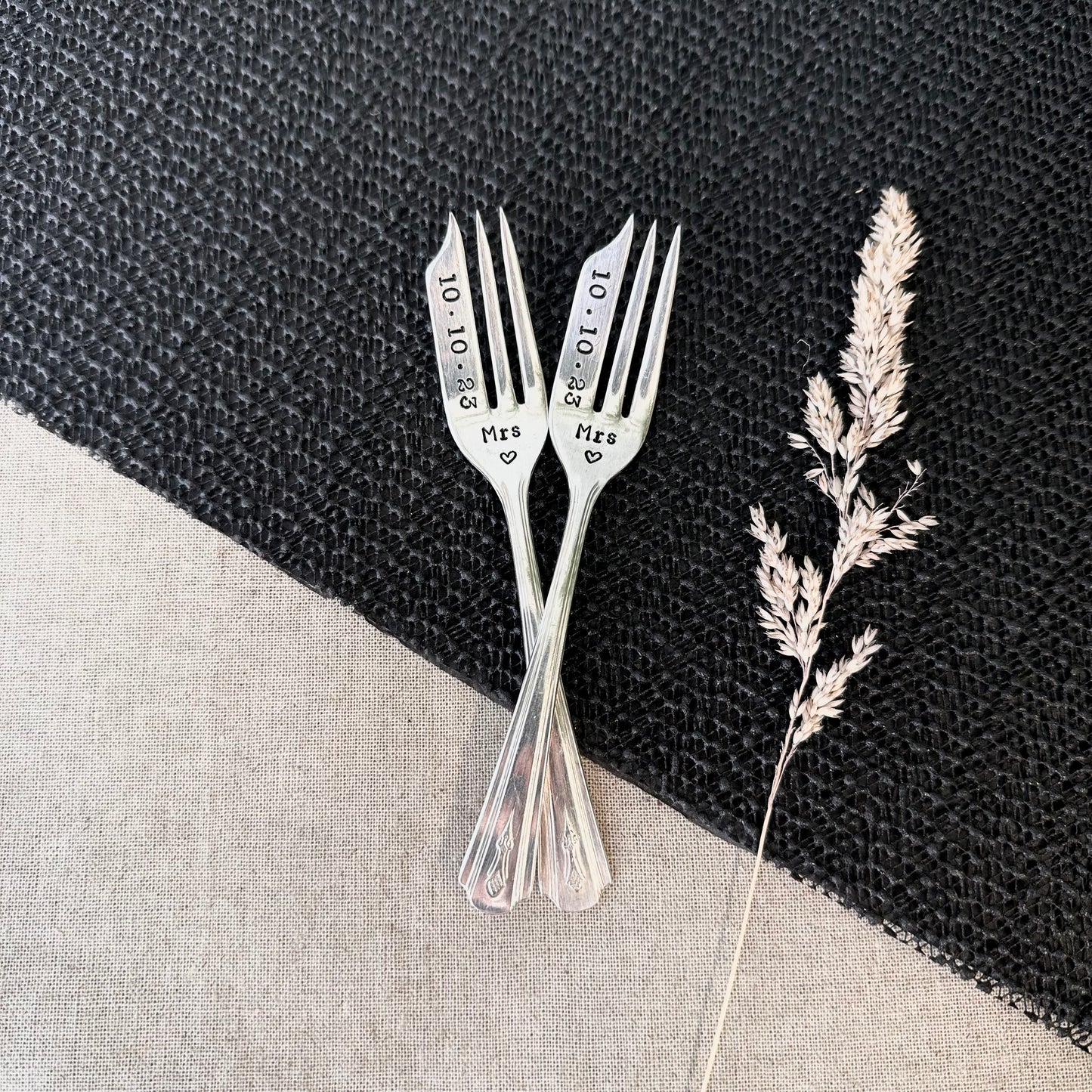 Personalised Wedding Cake Forks - Set of Two