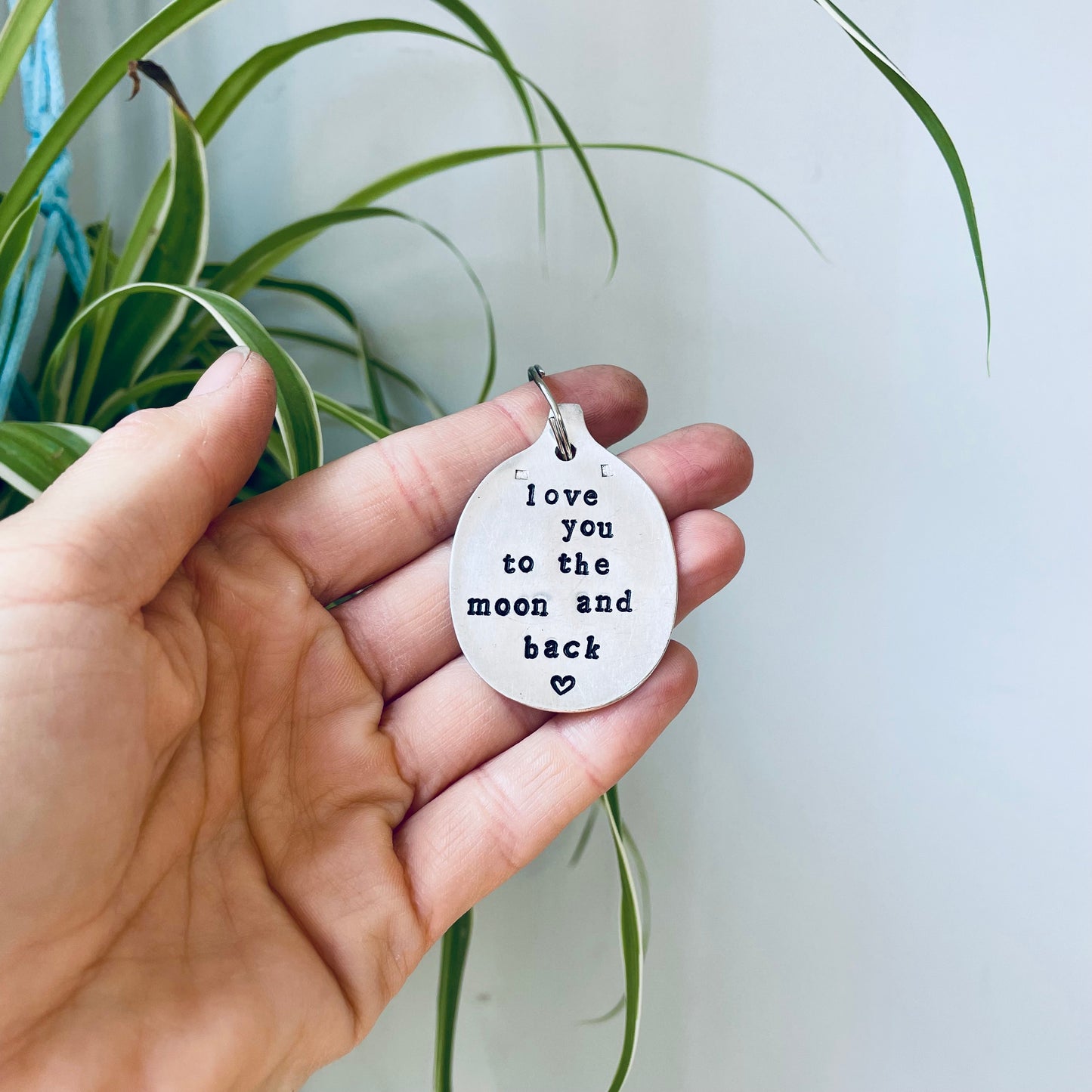 Love You to The Moon and Back - Vintage Spoon Keyring