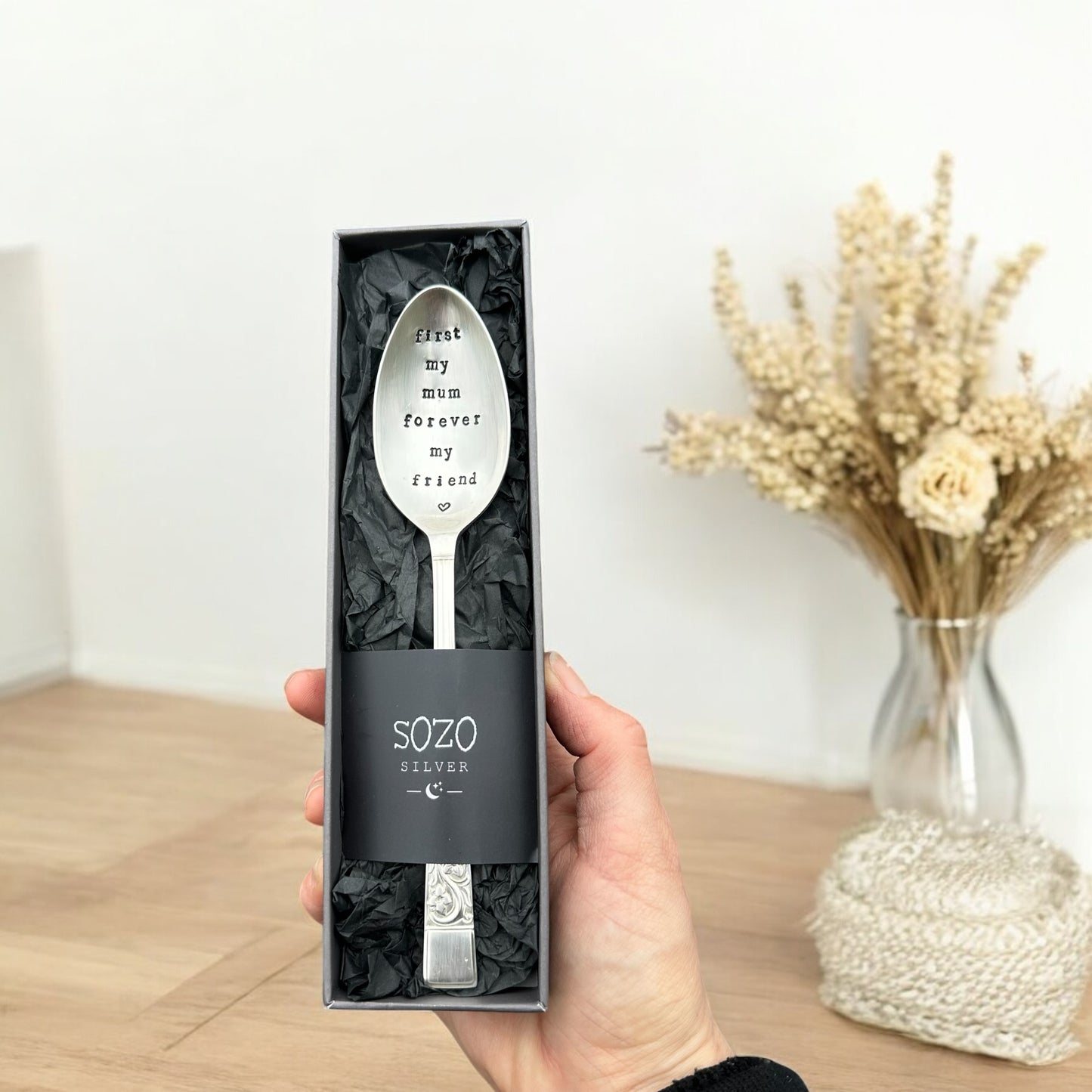 First my mum, Forever my friend - Vintage Dessert Spoon