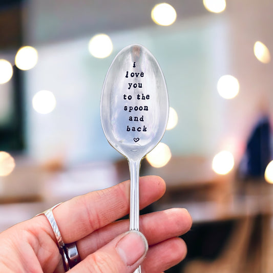 I Love You to the Spoon and Back - Vintage Desert Spoon