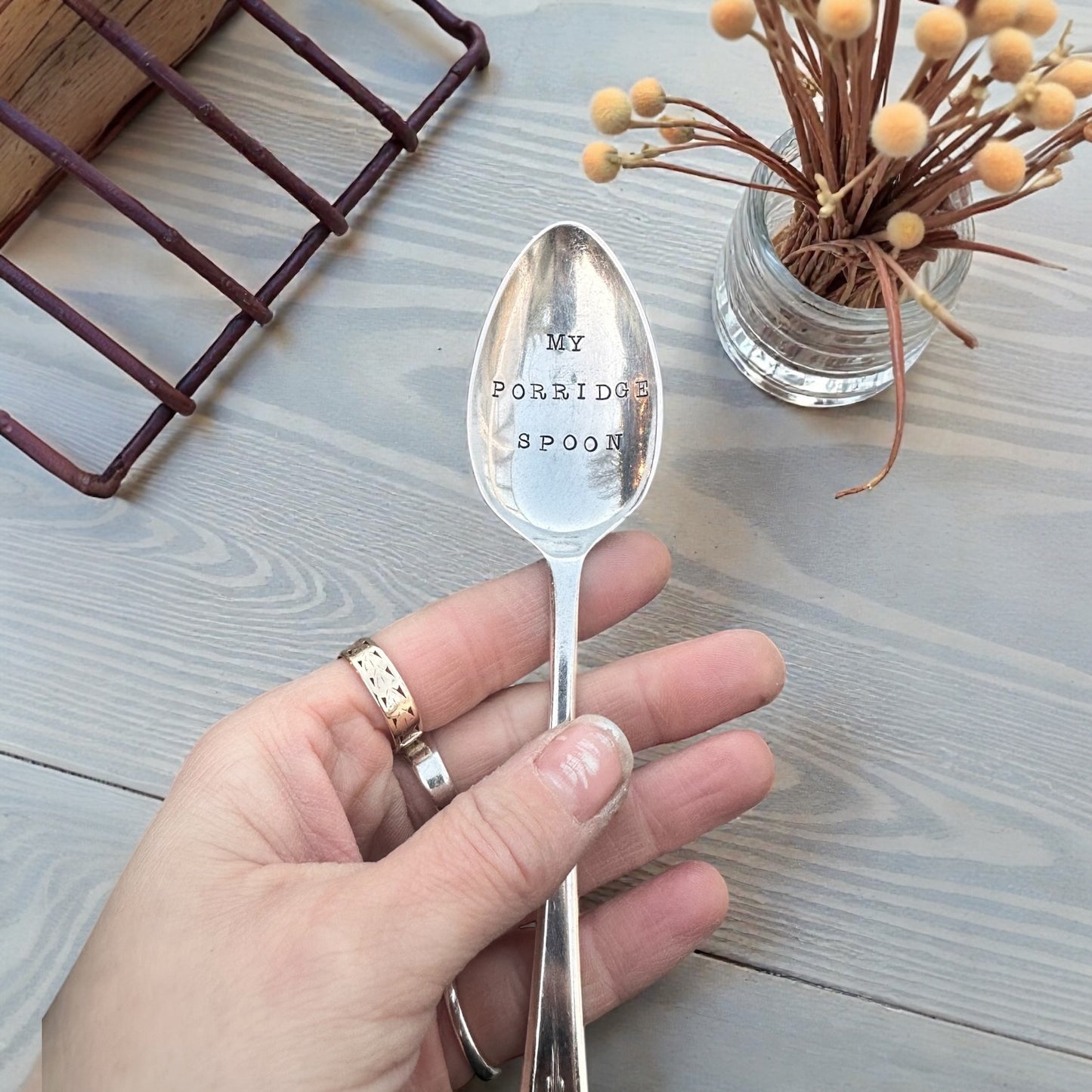 My Porridge Spoon- Vintage Dessert Spoon