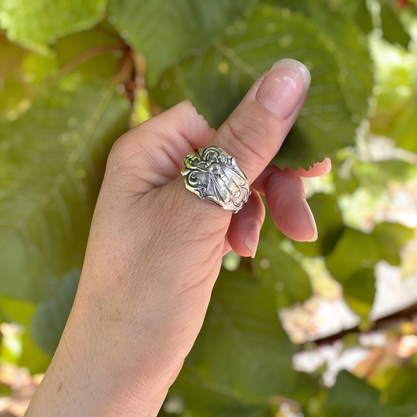 Rare Bee Spoon Ring - One-of-a-kind