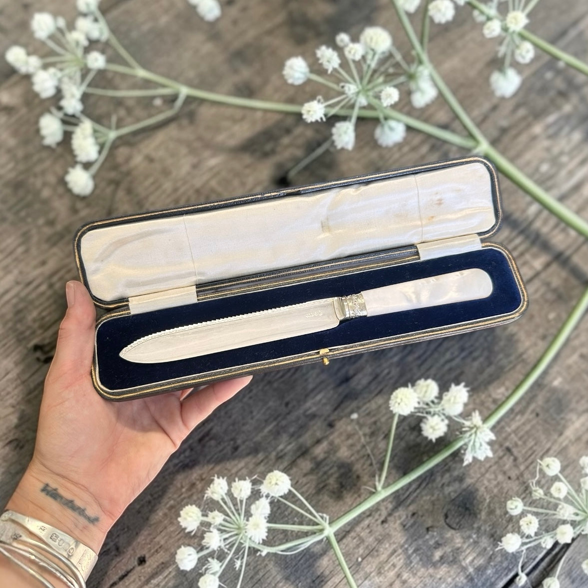 Ready to Personalise | Mother-of-Pearl Handled Knife in original box