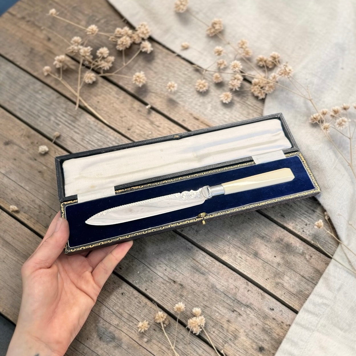 Ready to Personalise | Vintage Cake Knife in original box