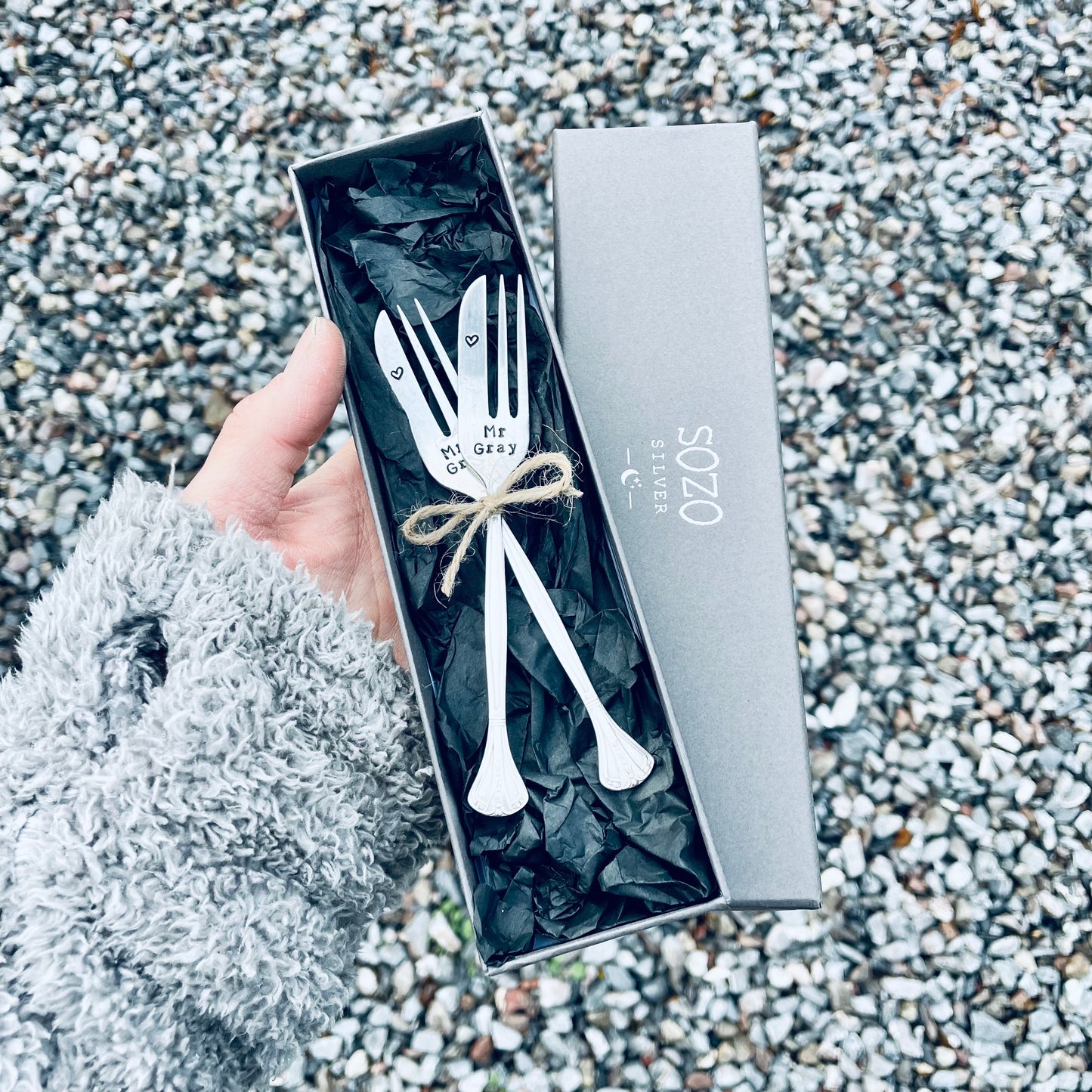 Personalised Wedding Cake Forks - Set of Two