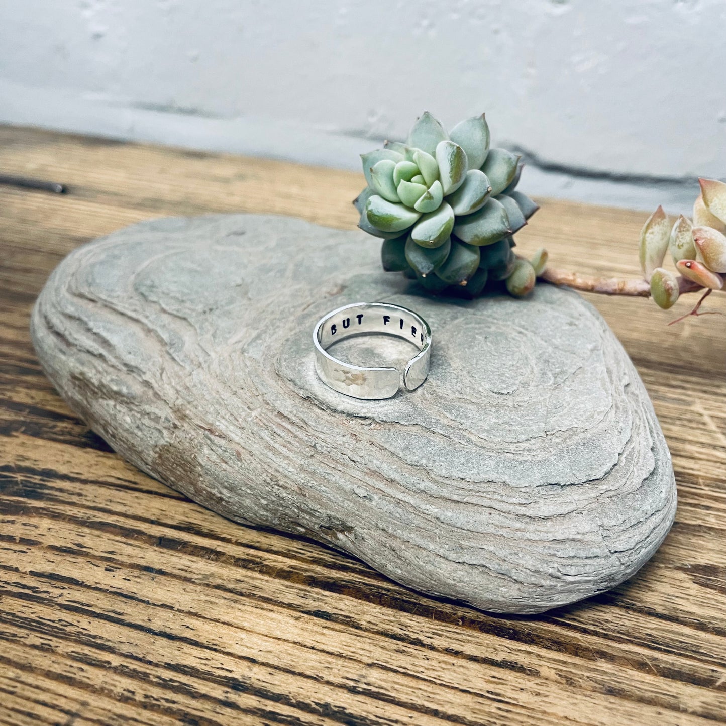 Little But Fierce - Sterling Silver Hidden Message Ring