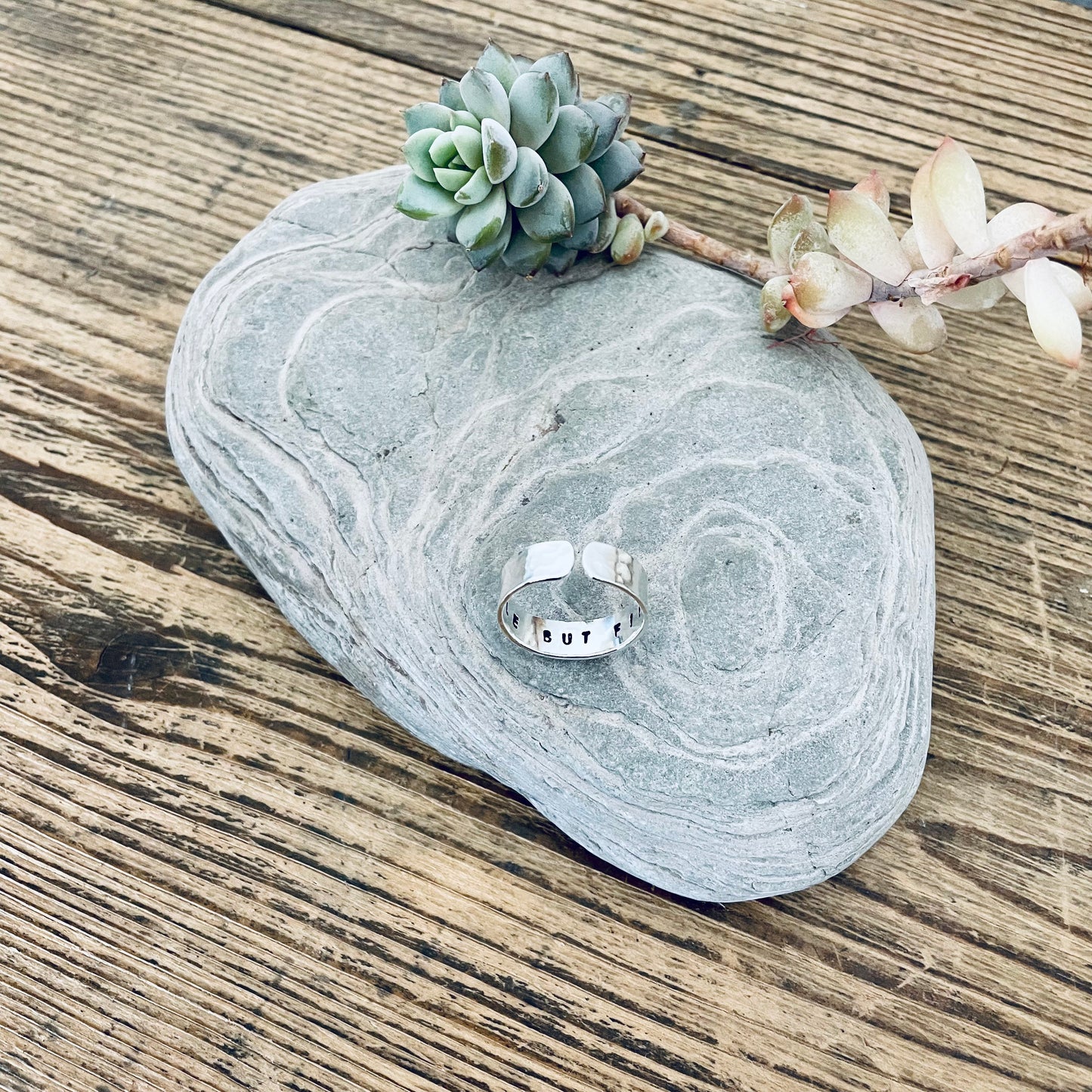 Little But Fierce - Sterling Silver Hidden Message Ring