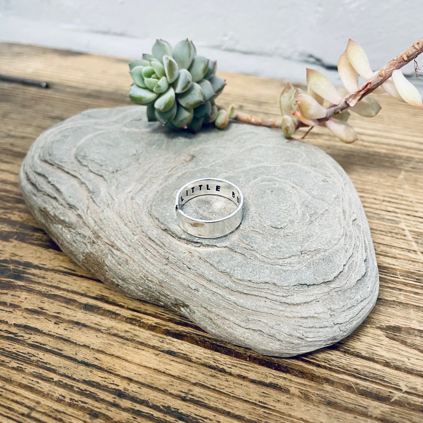 Little But Fierce - Sterling Silver Hidden Message Ring
