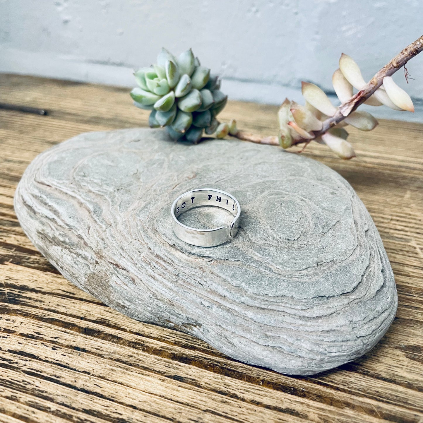 You Got This - Sterling Silver Hidden Message Ring