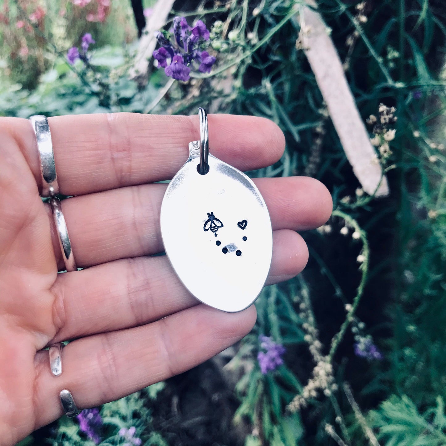 Bee - Vintage Spoon Keyring