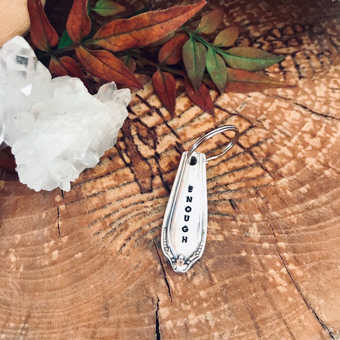 Enough Keyring - Vintage Spoon Handle