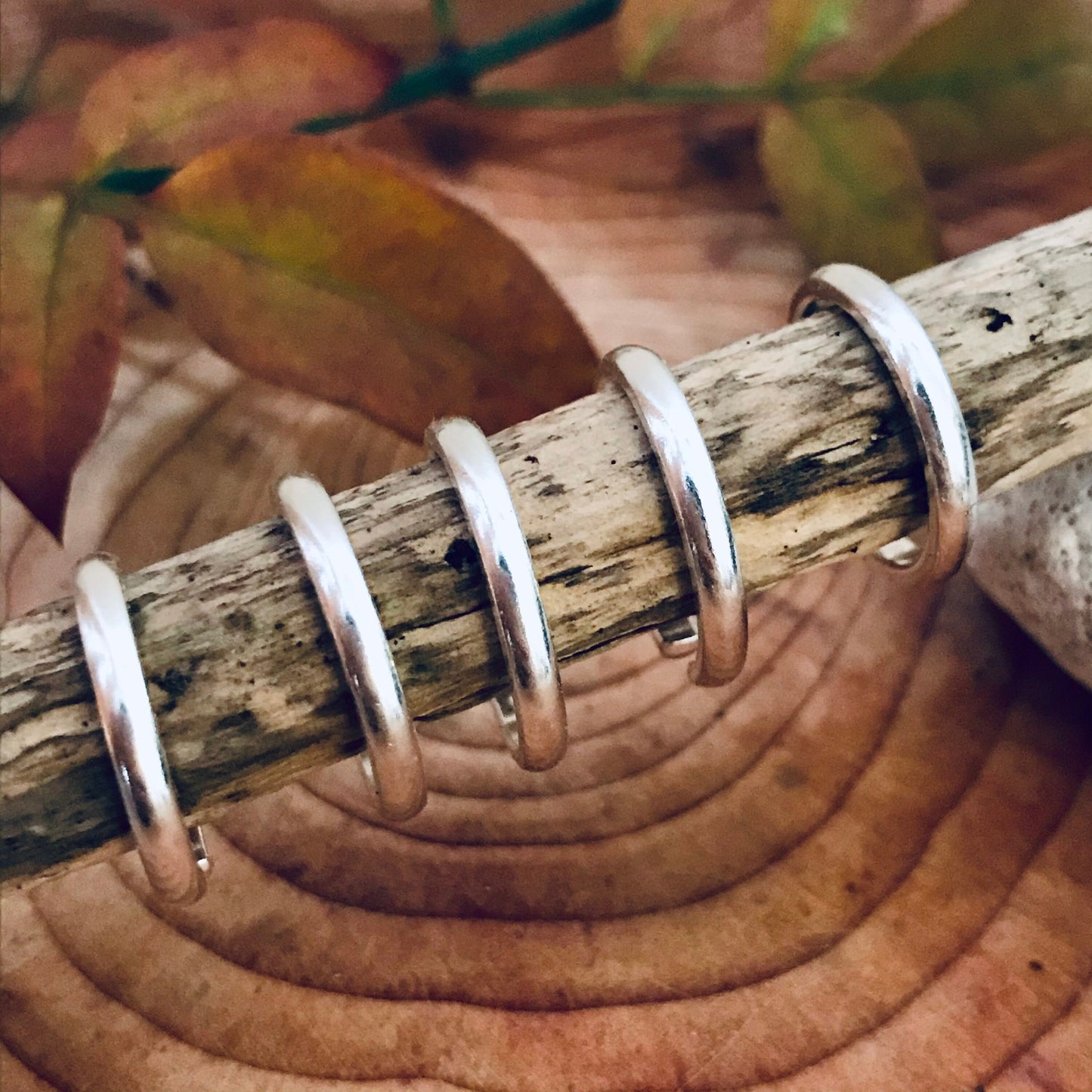 Toe/Pinky Ring - Sterling Silver - Adjustable - Hammered