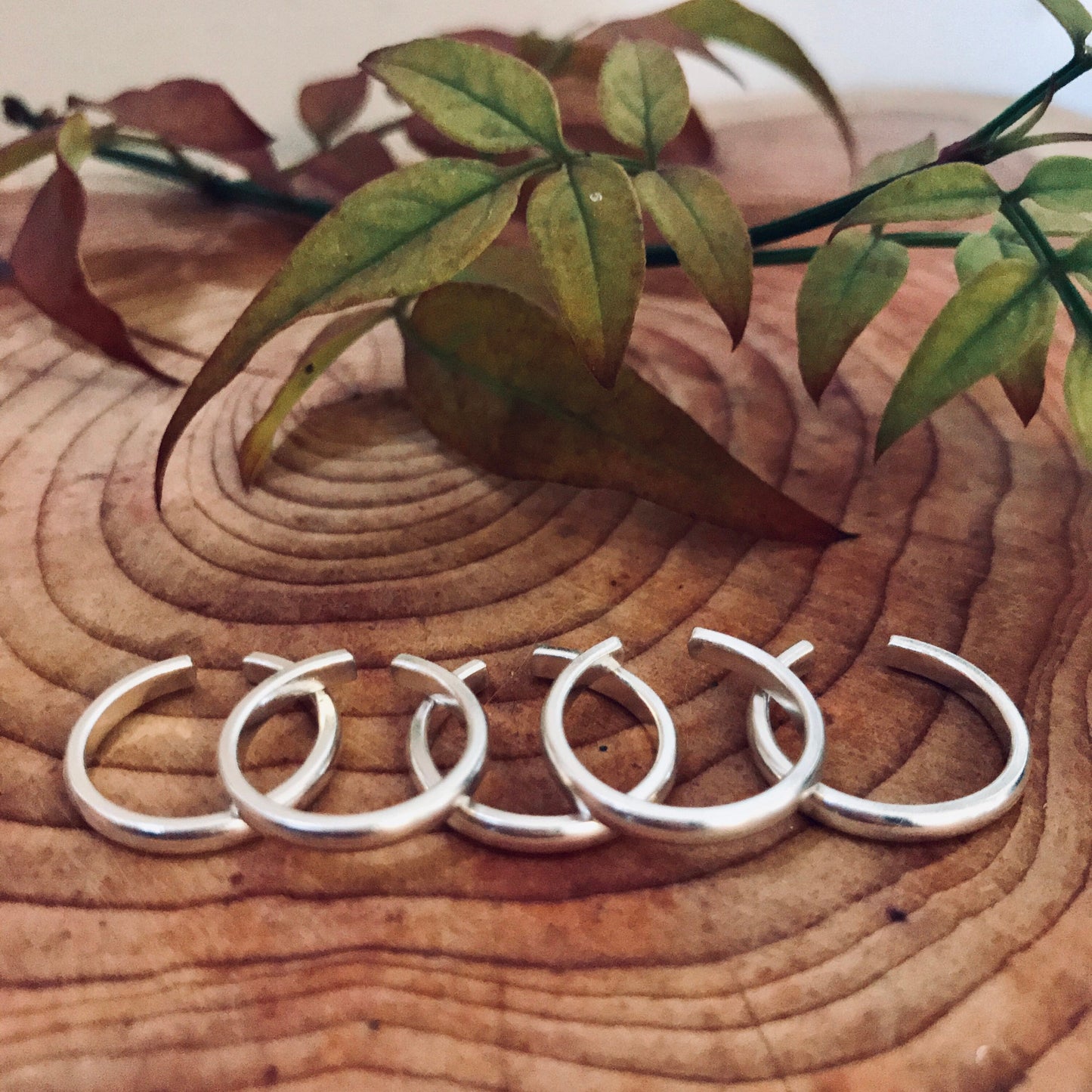 Toe/Pinky Ring - Sterling Silver - Adjustable - Hammered