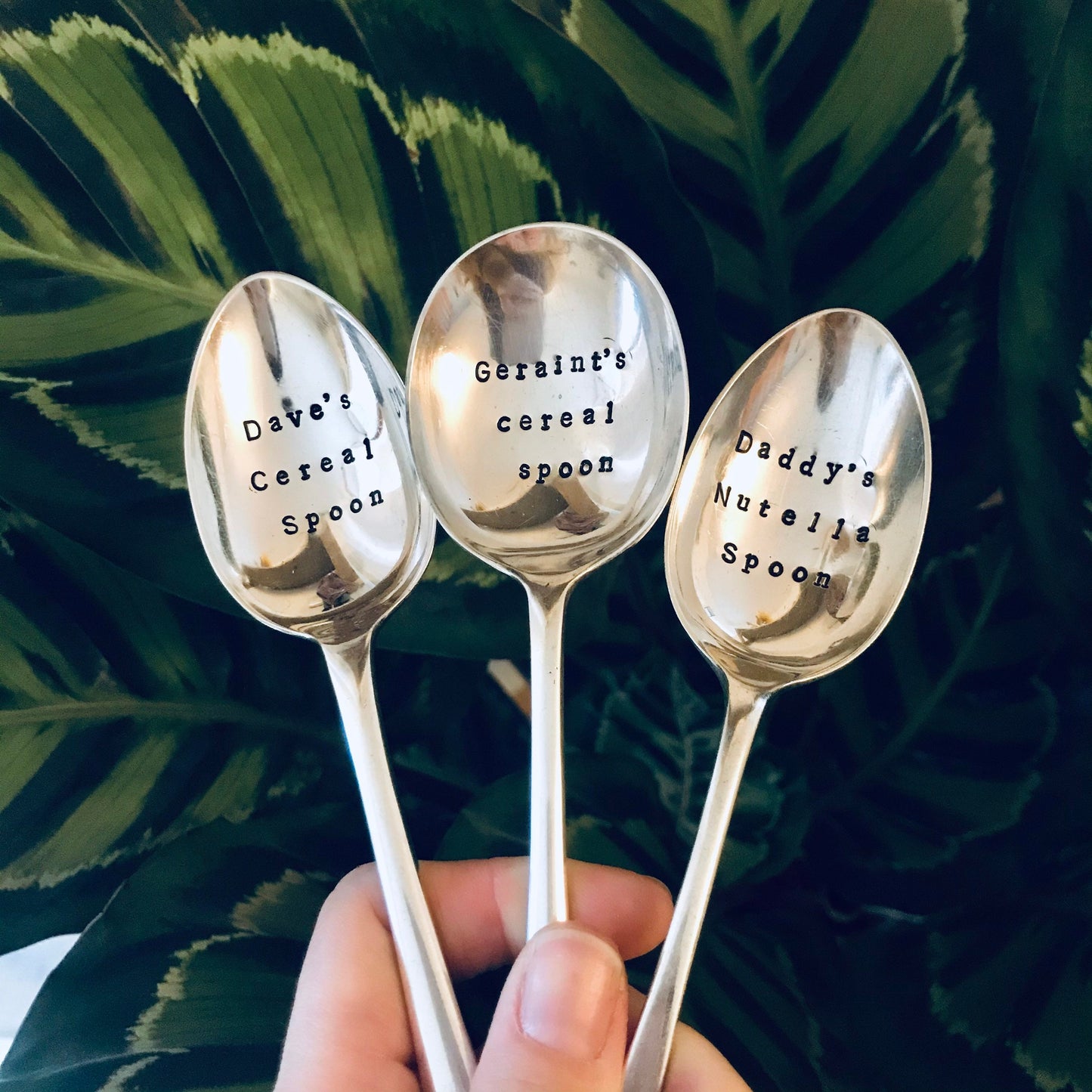 Personalised 'Cereal' Vintage Dessert Spoon