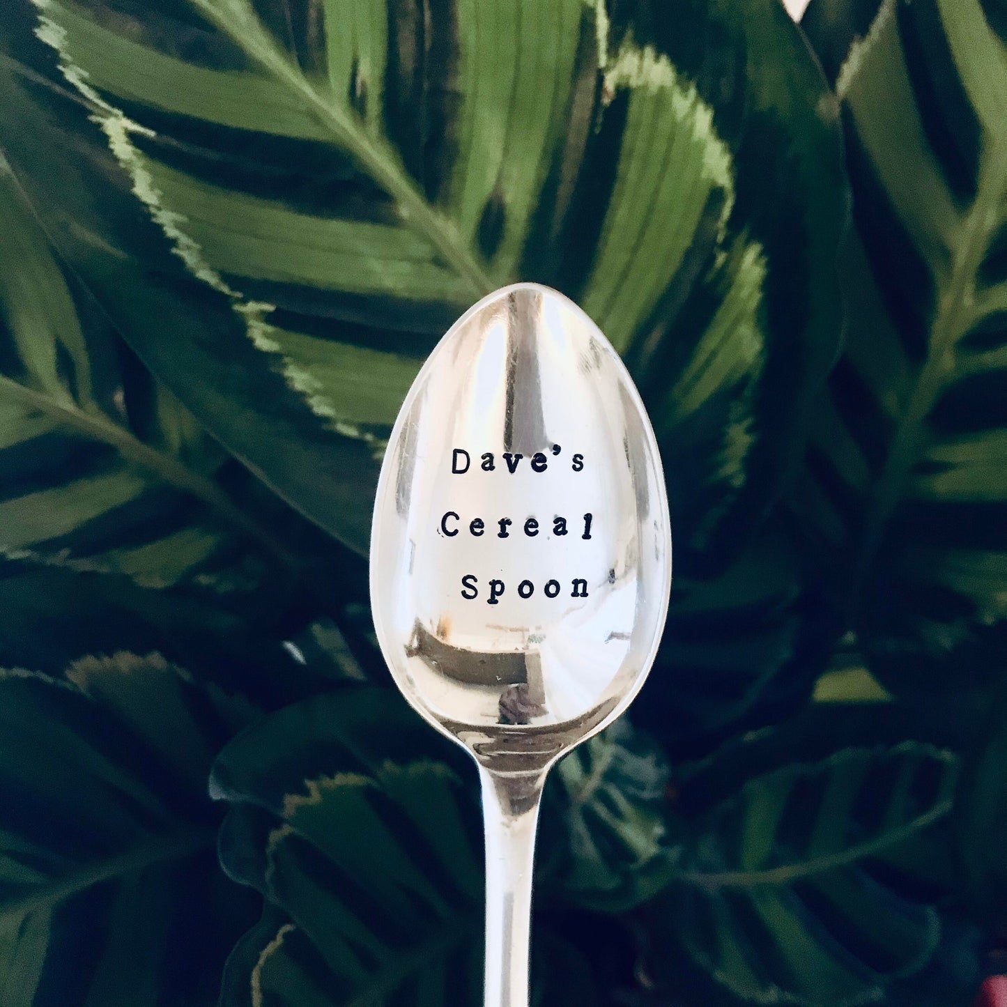 Personalised 'Cereal' Vintage Dessert Spoon