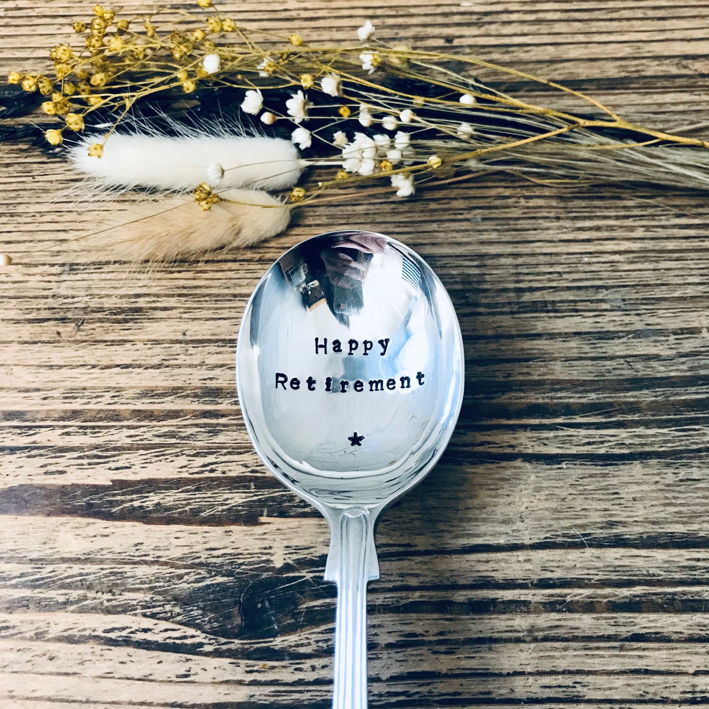 Happy Retirement - Vintage Soup Spoon