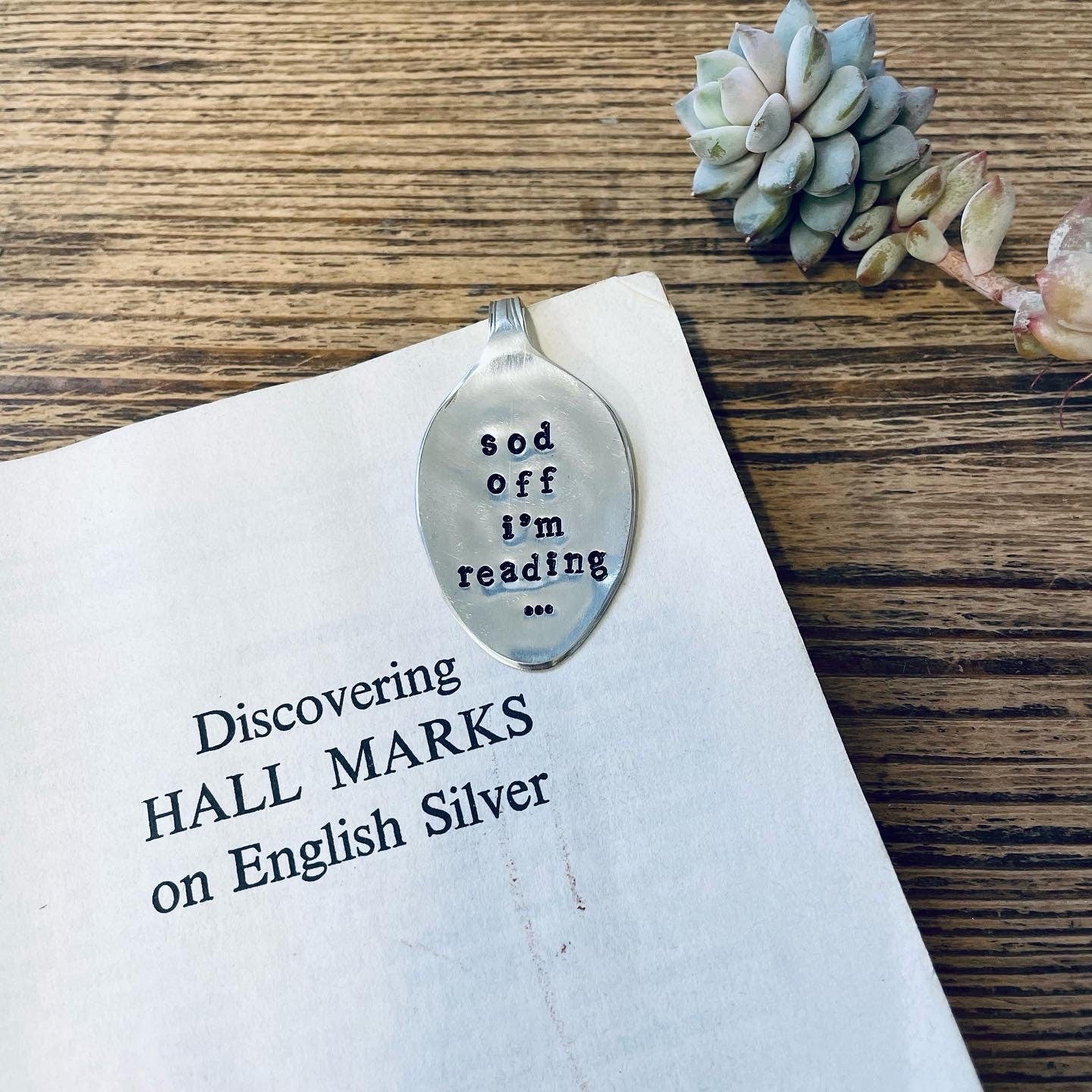 I’m reading Sod Off - Vintage Spoon Bookmark