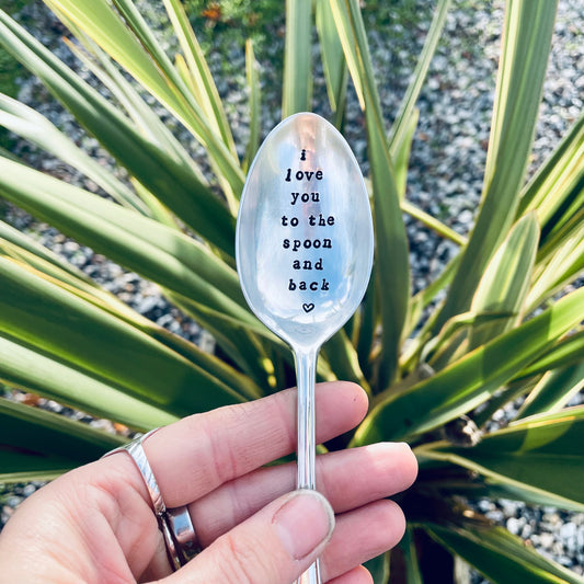 I Love You to the Spoon and Back - Vintage Desert Spoon