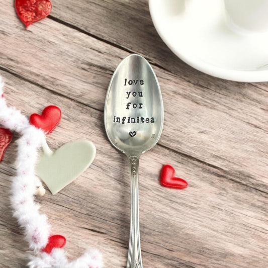 Love you for infinitea - Vintage Teaspoon