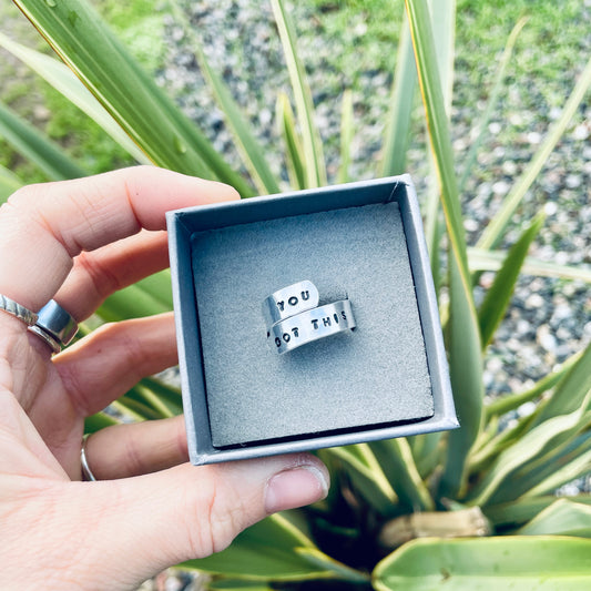 You Got This -  Adjustable Affirmation Ring