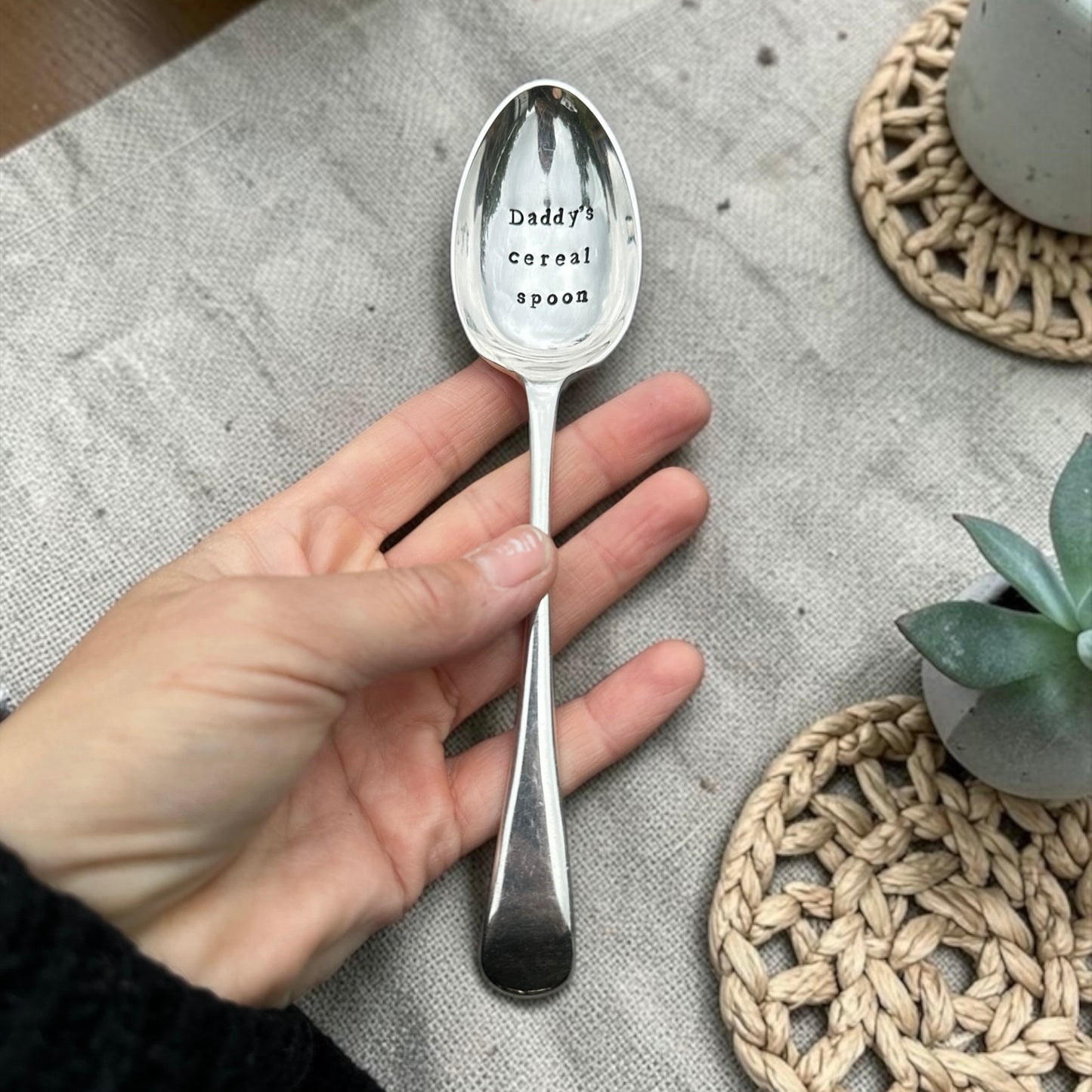Daddy’s Cereal Spoon - Vintage Dessert Spoon