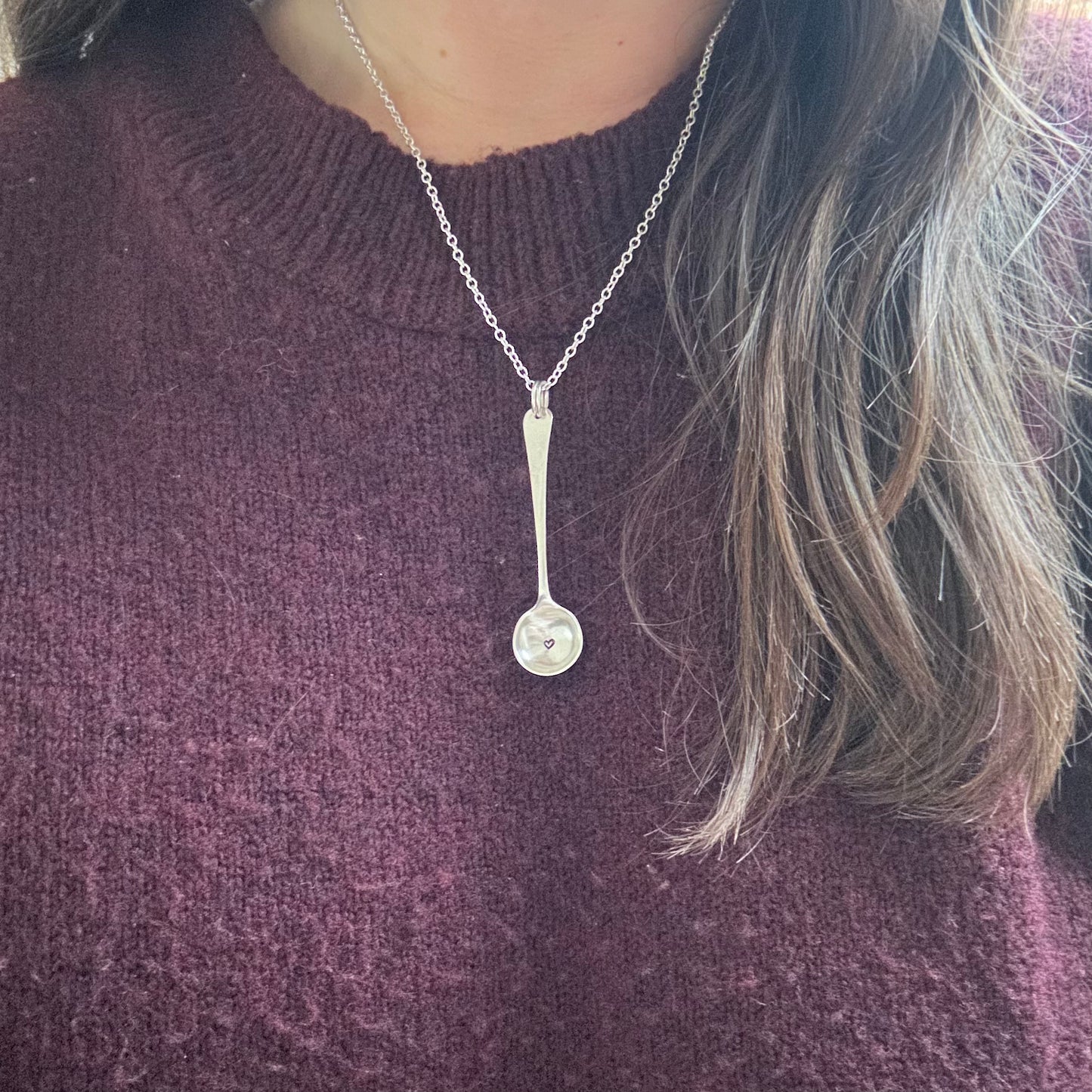 Birmingham 1924 Sterling Silver Spoon Necklace