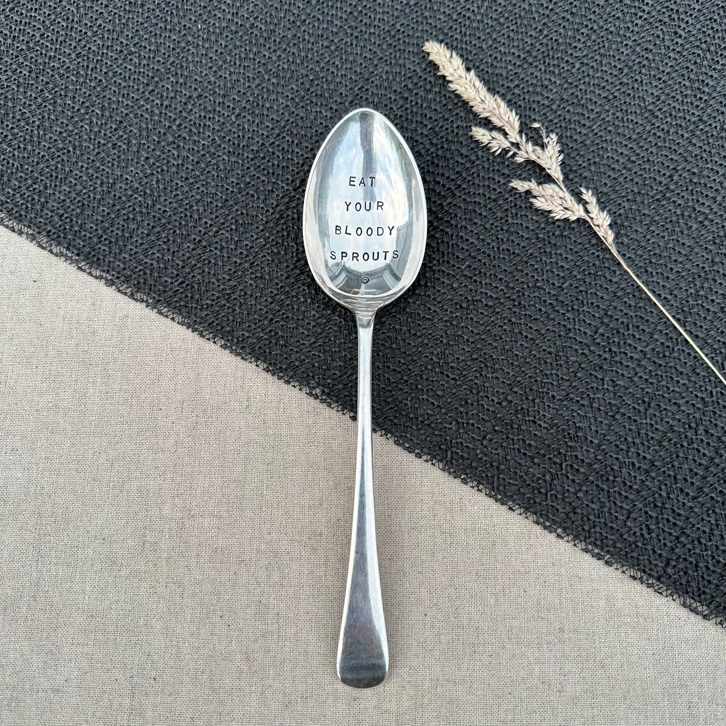 Eat Your Bloody Sprouts - Vintage Serving Spoon