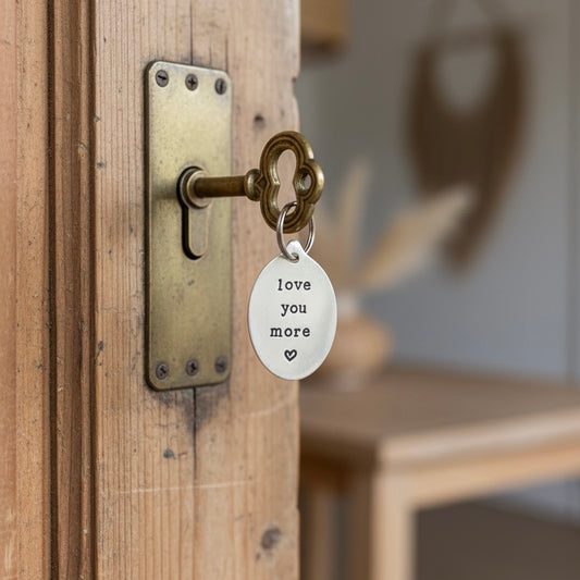 Love You More - Vintage Spoon Keyring