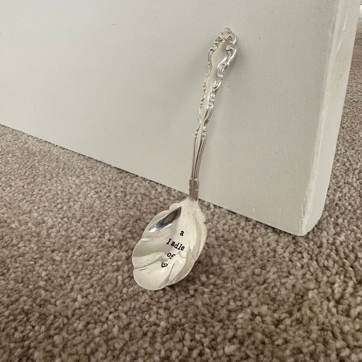 A ladle of love - Small Silver plate Vintage Ladle