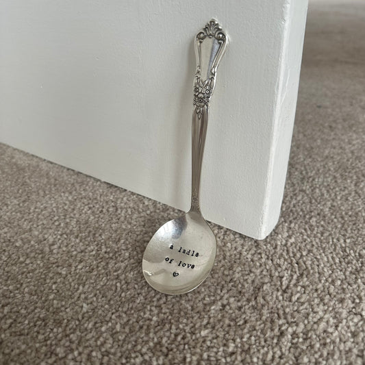 A ladle of love - Silver plate Vintage Ladle