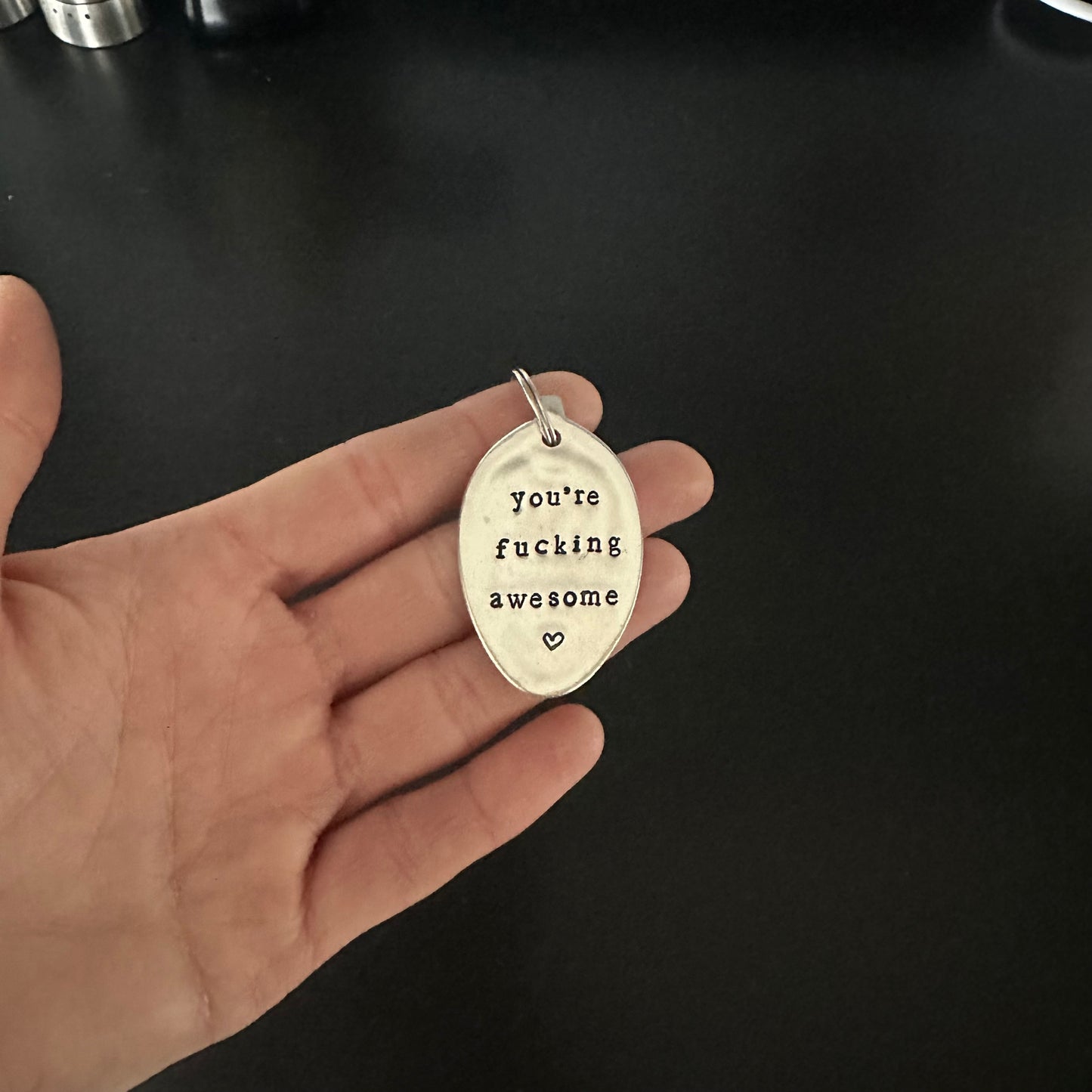 You’re fucking awesome - Vintage Spoon Keyring