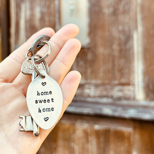 Home Sweet Home - Vintage Spoon Keyring