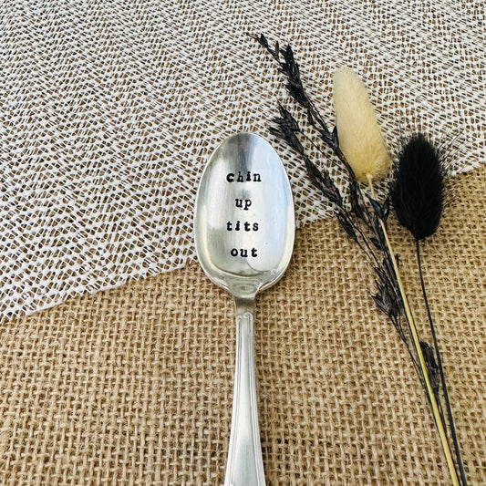Chin up, tits out - Vintage Teaspoon