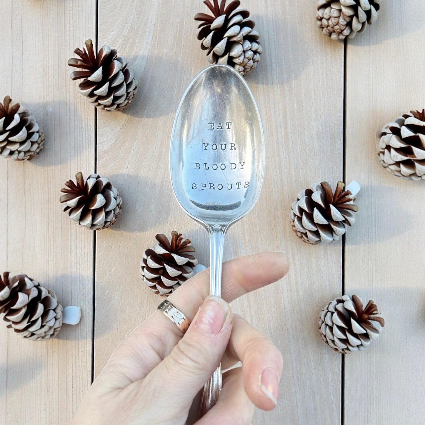 Eat Your Bloody Sprouts - Vintage Serving Spoon