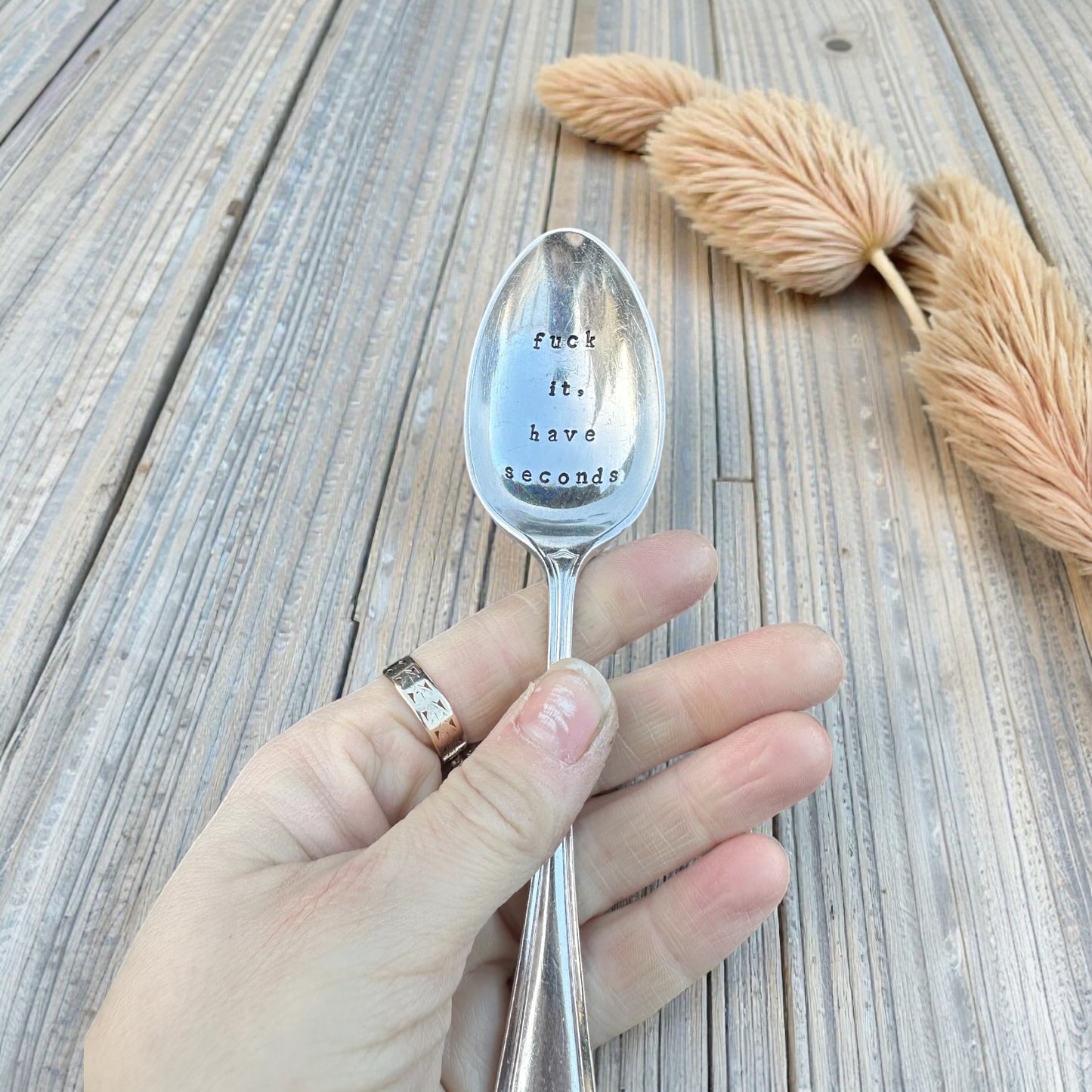 Pre-order Fuck It, Have Seconds - Vintage Dessert Spoon