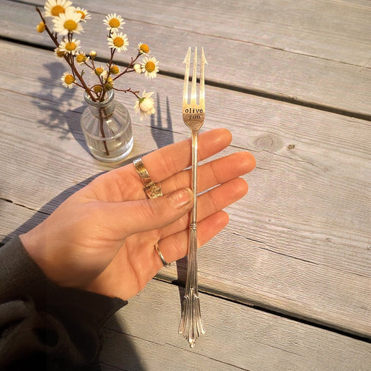 Olive you - Vintage Pickle Fork
