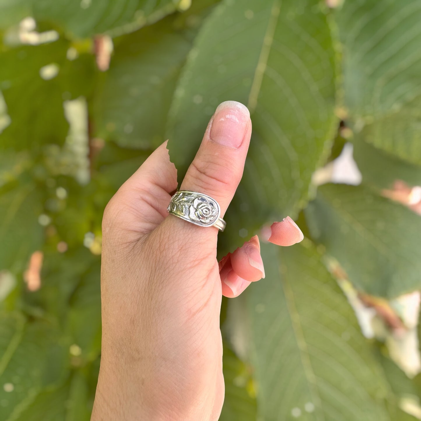Rose Spoon Ring - One-of-a-Kind