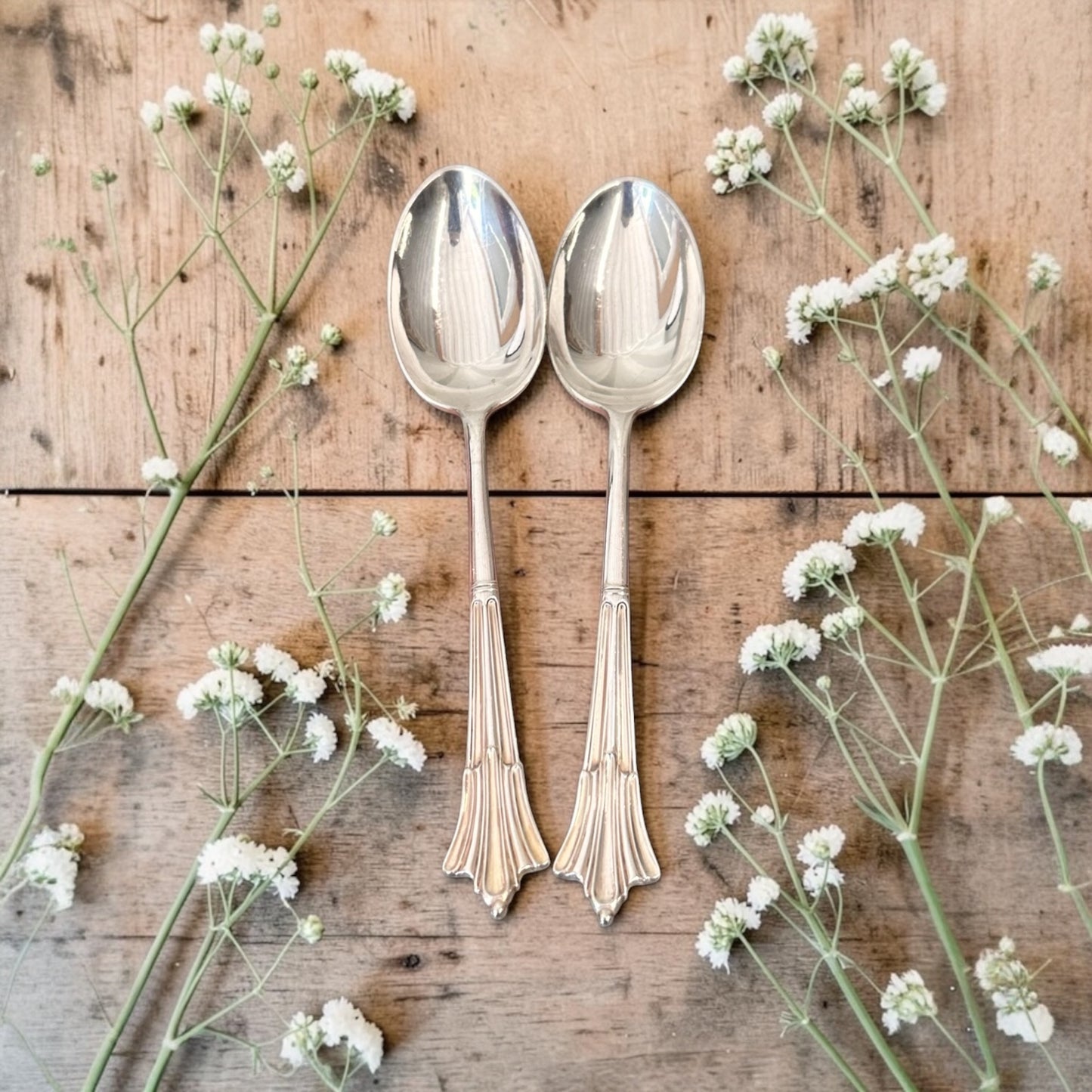 Ready to Personalise | Art Deco Teaspoons - Set of Two