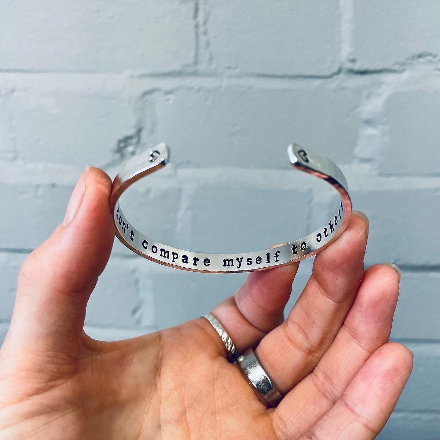 Personalised Silver Cuff Bracelet