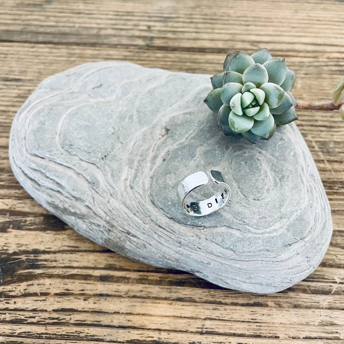 I Am Strong - Sterling Silver Hidden Message Ring