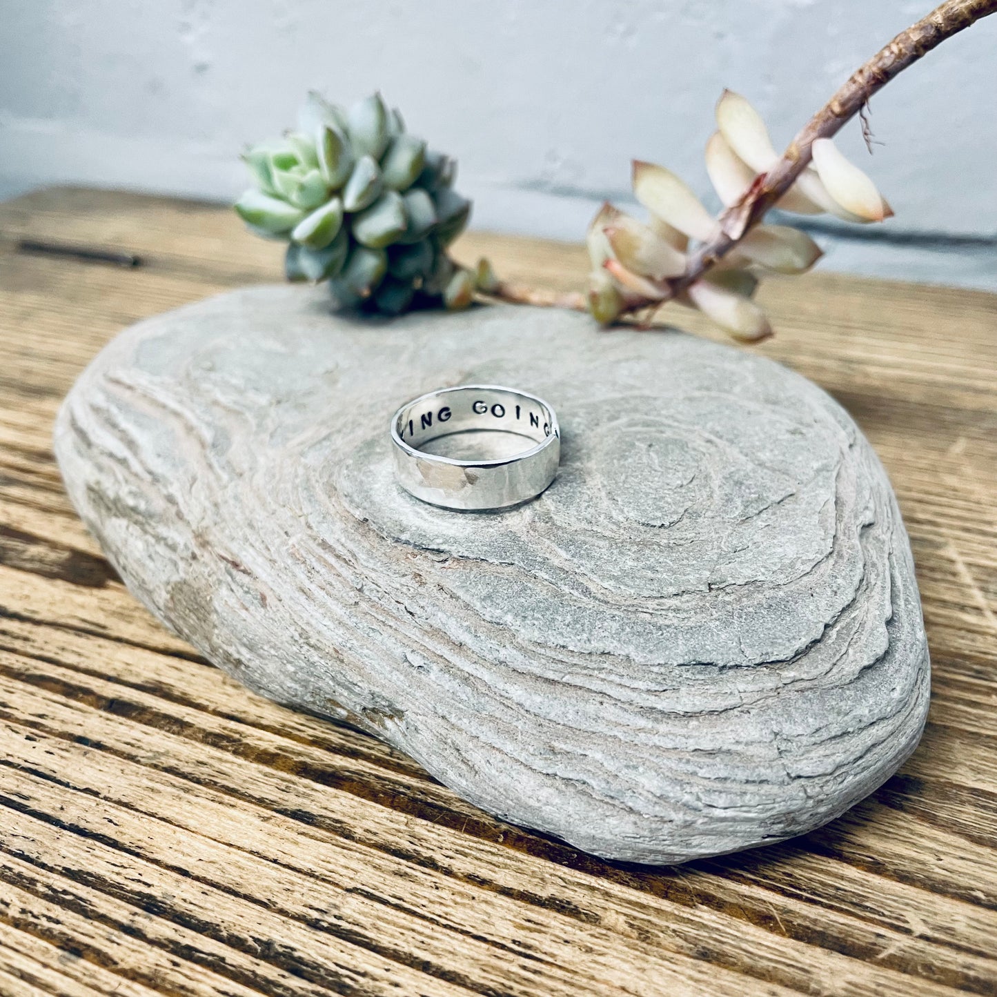 Keep Fucking Going - Sterling Silver Hidden Message Ring