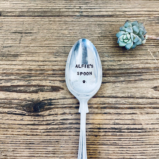 Personalised  Dessert Spoon for Pet