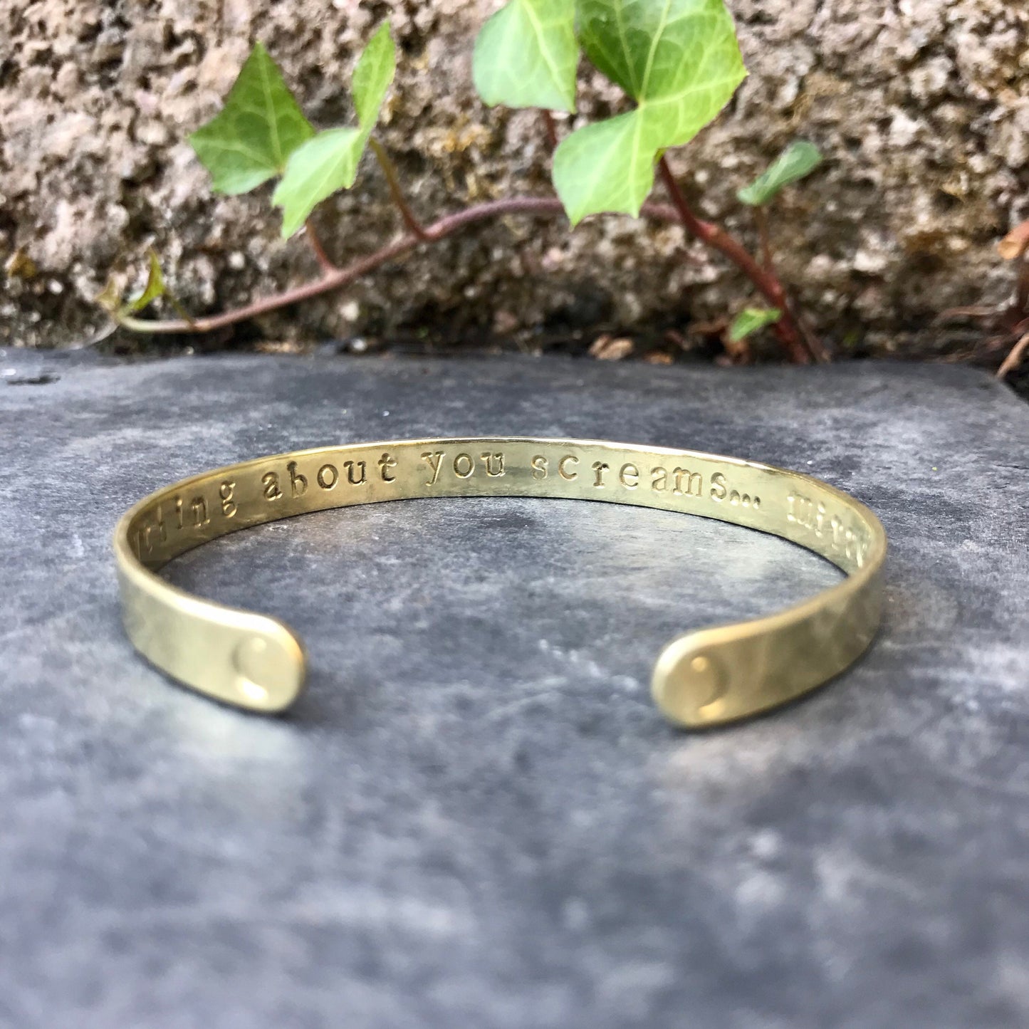 Personalised Brass Message Band