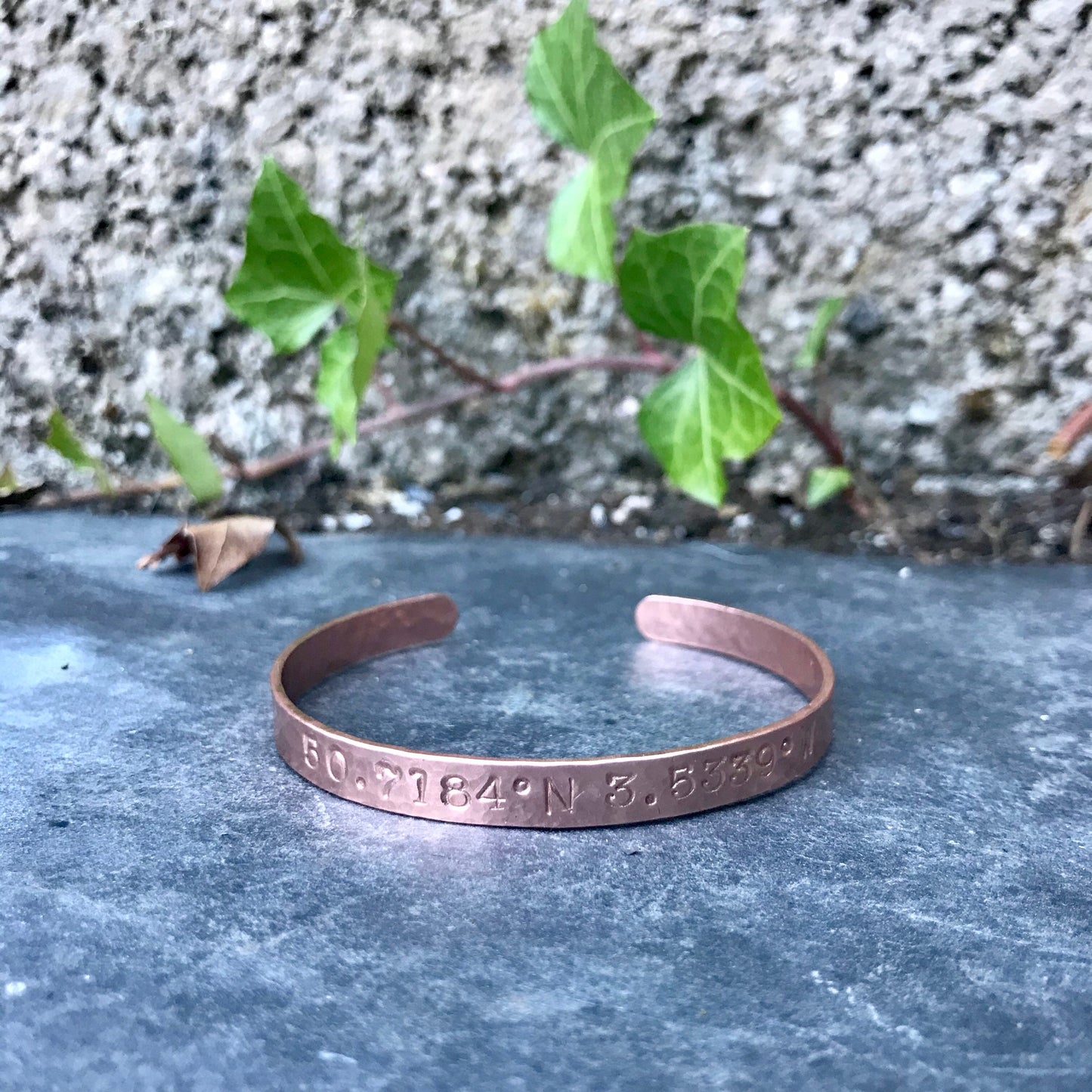 Personalised Coordinates Cuff Band