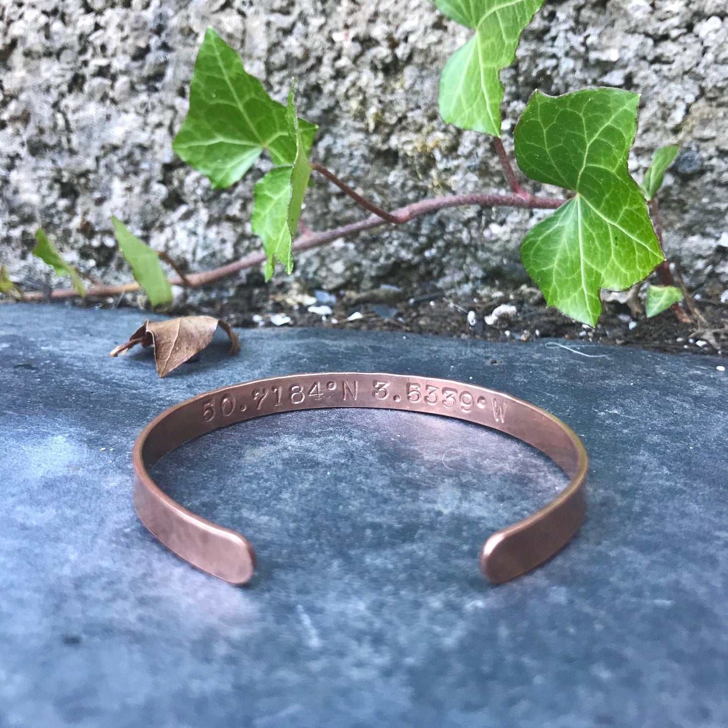 Personalised Coordinates Cuff Band