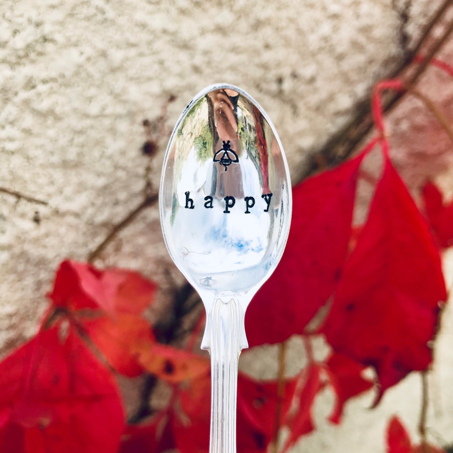 Bee Happy - Vintage Teaspoon