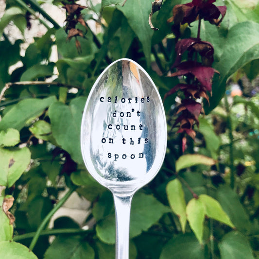 Calories Don’t Count on this Spoon - Vintage Dessert Spoon