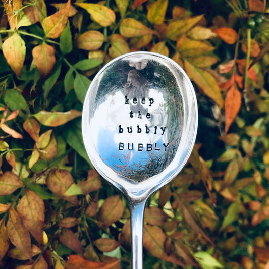 Keep the Bubbly Bubbly - Vintage Soup Spoon