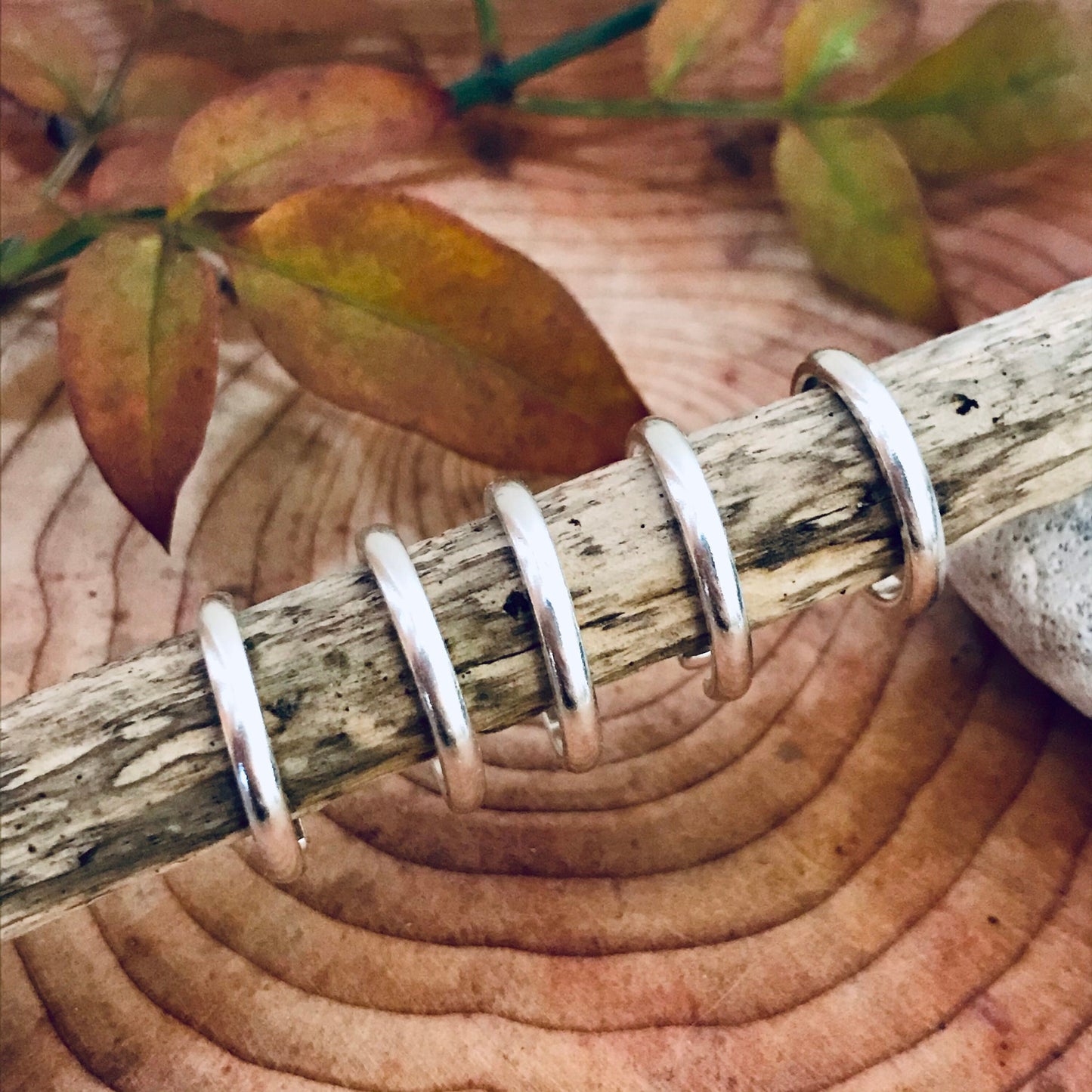 Toe Ring - Sterling Silver - Adjustable - Hammered